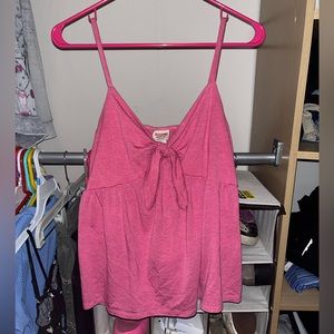 Pink Summer top with front Tie